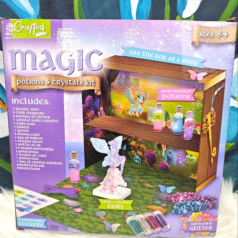 NEW magic potions & crystals kit - beads glitter &more - grow a crystal fairy